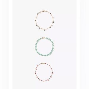 ZARA 3-PACK OF BEADED ANKLE BRACELETS | Anklets NWT